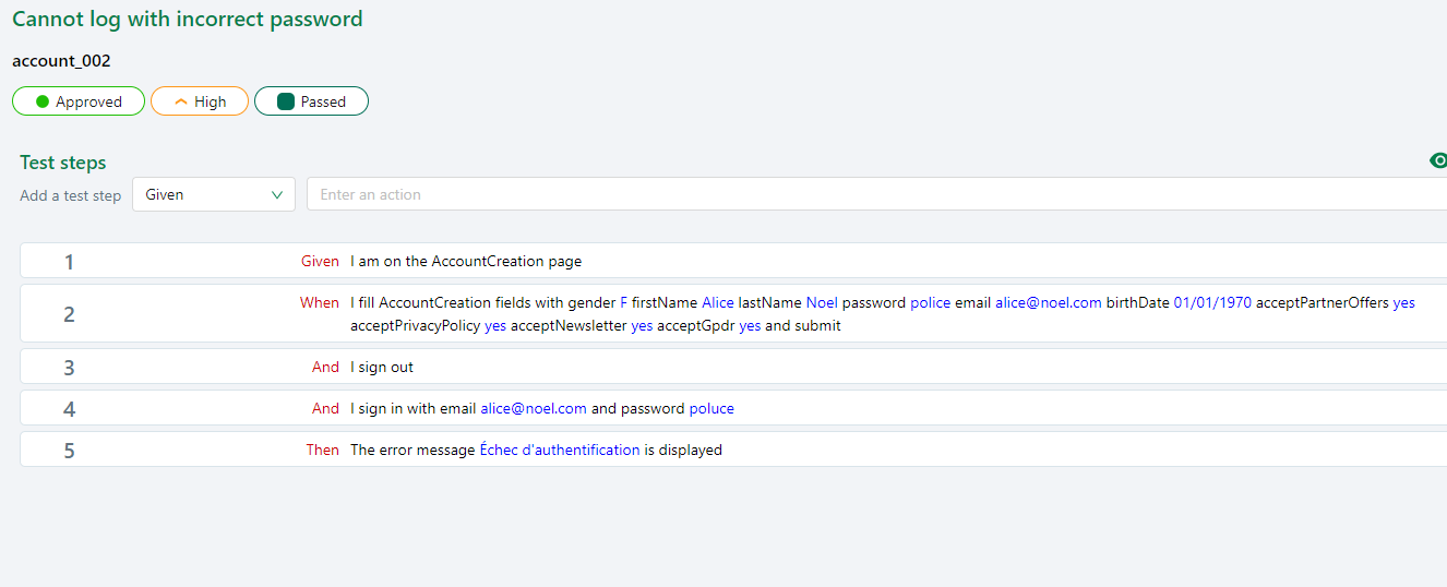 parameters and datasets