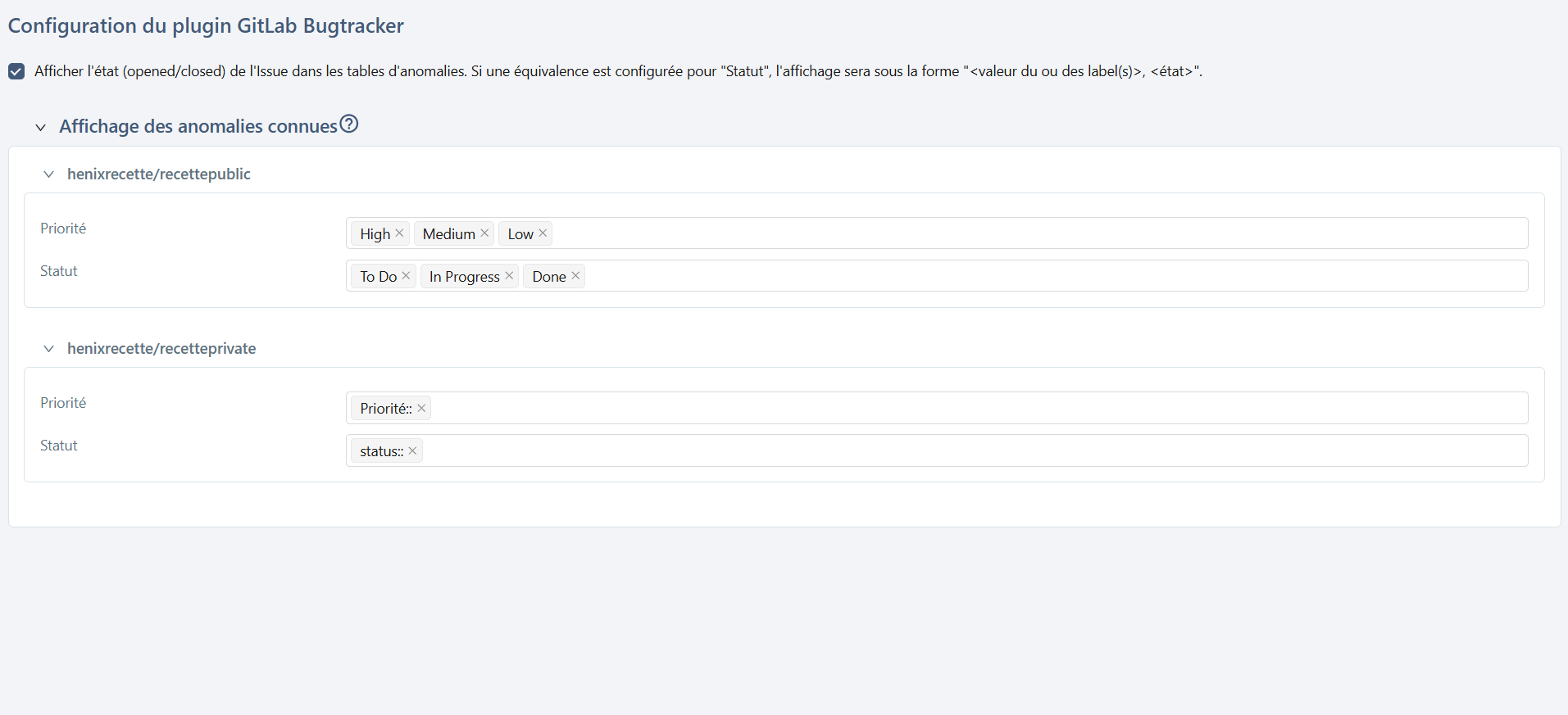Configurer plugin GitLab BT