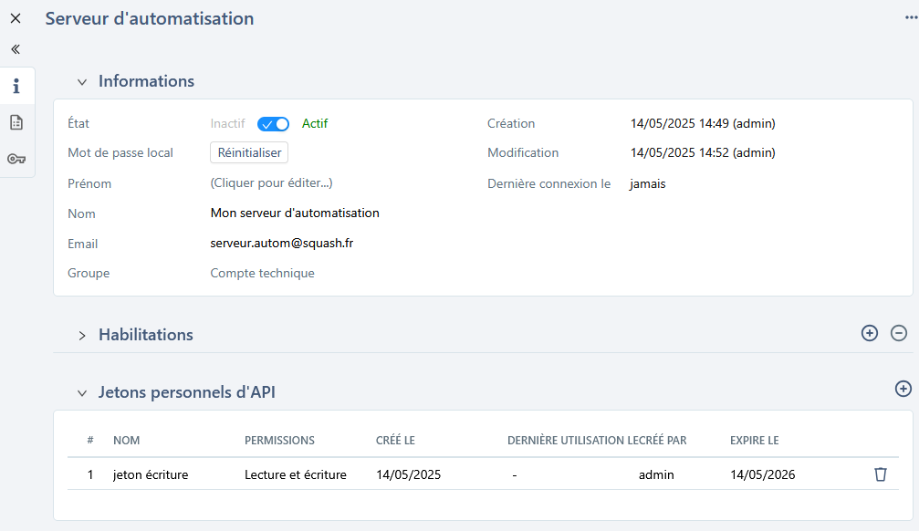 page compte technique