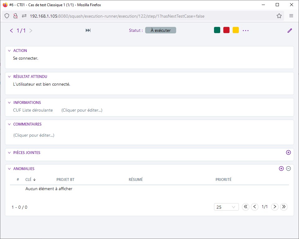 Exécution Pop-up Étape N