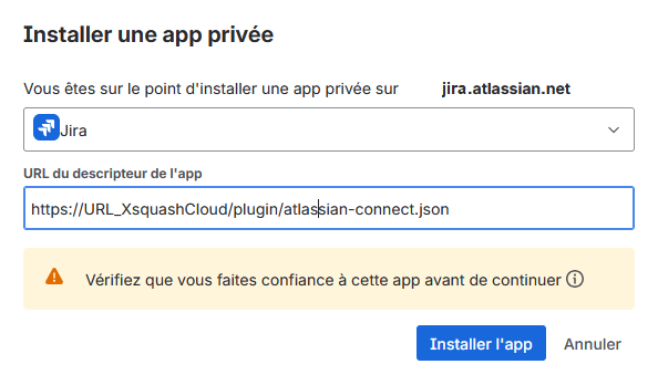 Installer Xsquash Cloud