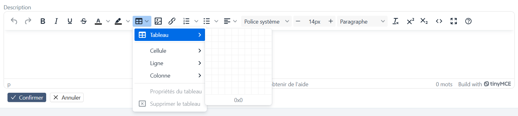 Ajouter un tableau