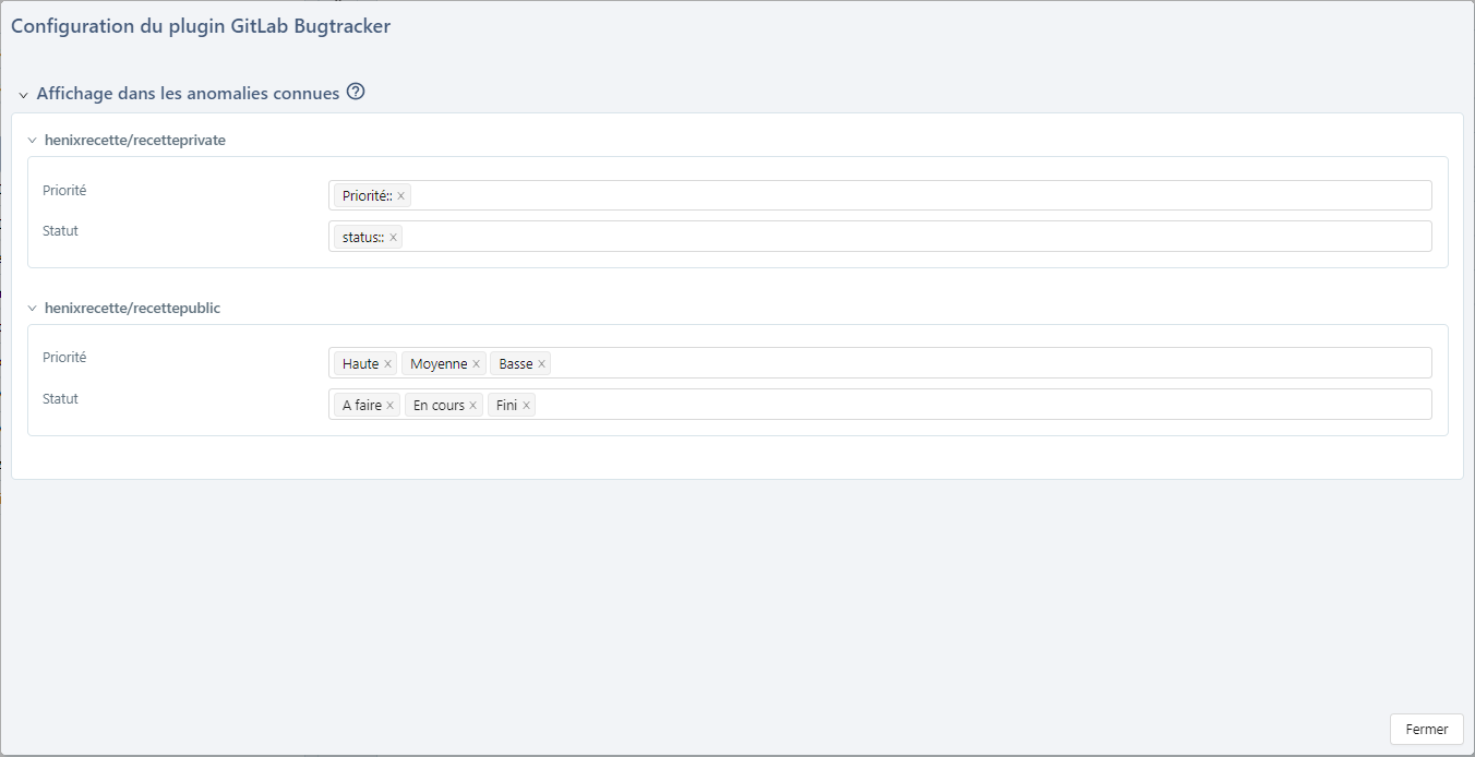 Configurer plugin GitLab BT