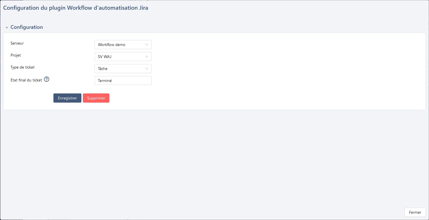 Configuration plugin WAJ