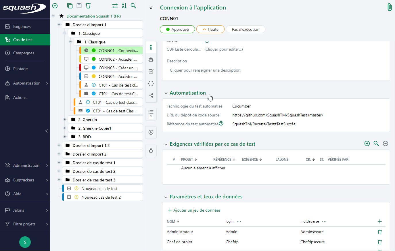 Associer un script auto à un cas de test classique avec Squash Orchestrator